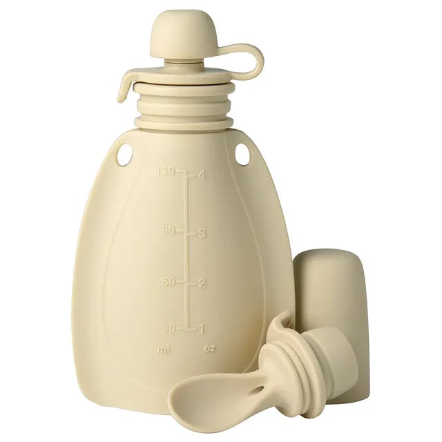 Mininor Baby Smoothie Pouch With Spoon, Reusable, BPA Free (120ml)