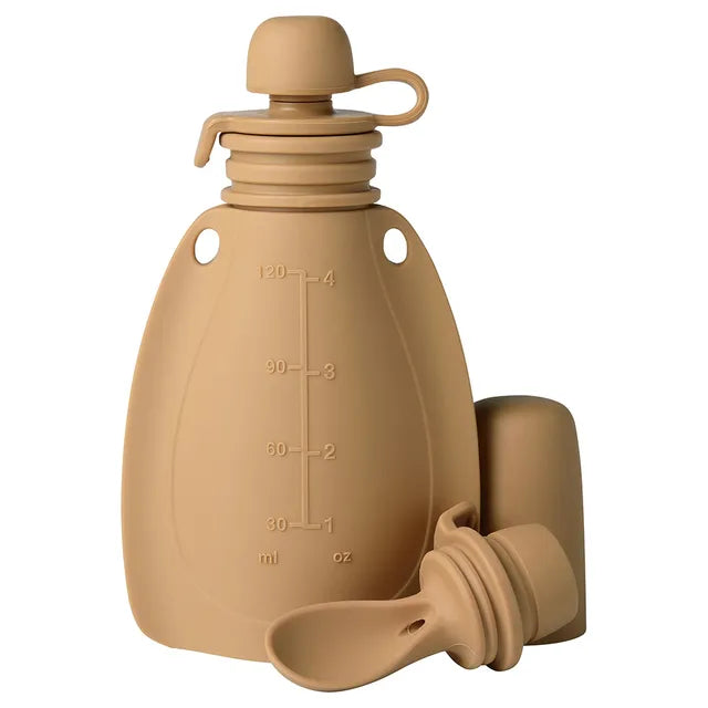Mininor Baby Smoothie Pouch With Spoon, Reusable, BPA Free (120ml)