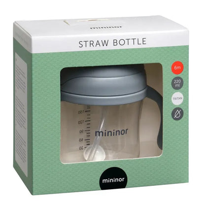 Mininor Non-spill Trainer Straw Cup  Weighted Straw (220ml)