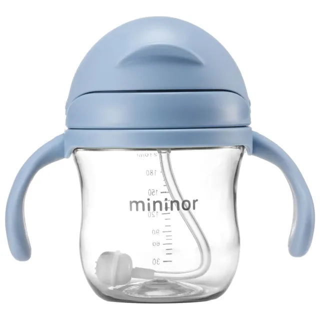 Mininor Non-spill Trainer Straw Cup  Weighted Straw (220ml)
