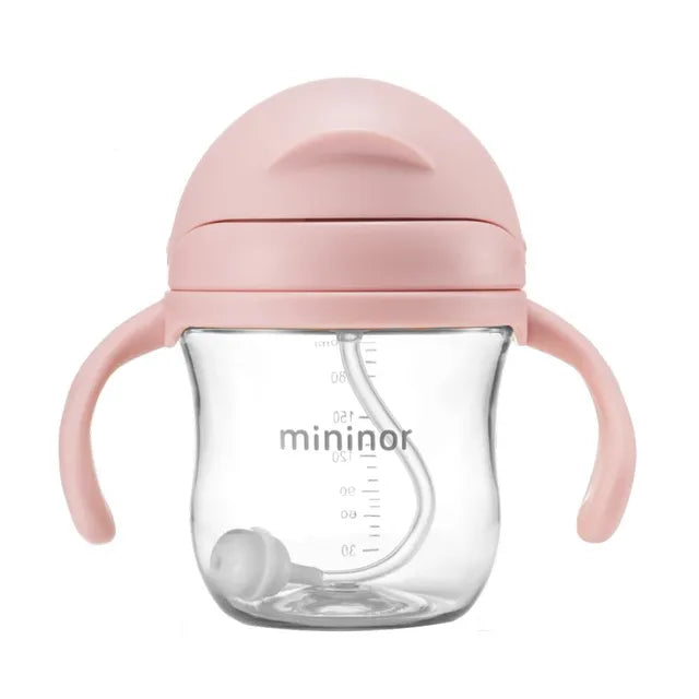 Mininor Non-spill Trainer Straw Cup  Weighted Straw (220ml)
