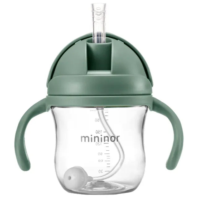 Mininor Non-spill Trainer Straw Cup  Weighted Straw (220ml)