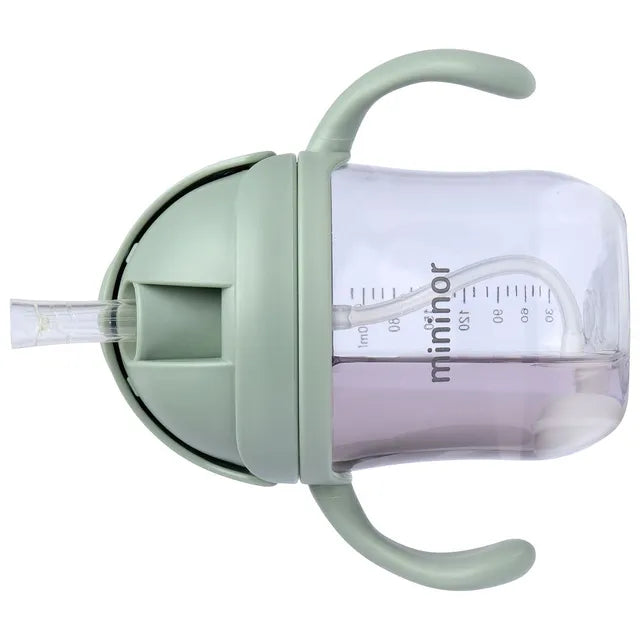 Mininor Non-spill Trainer Straw Cup  Weighted Straw (220ml)