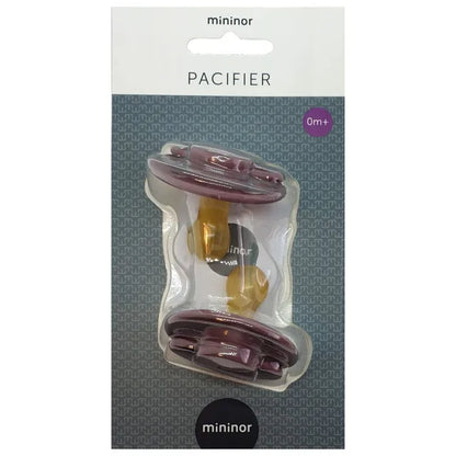 Mininor Round Pacifier Latex - Pack of 2 (0M+)