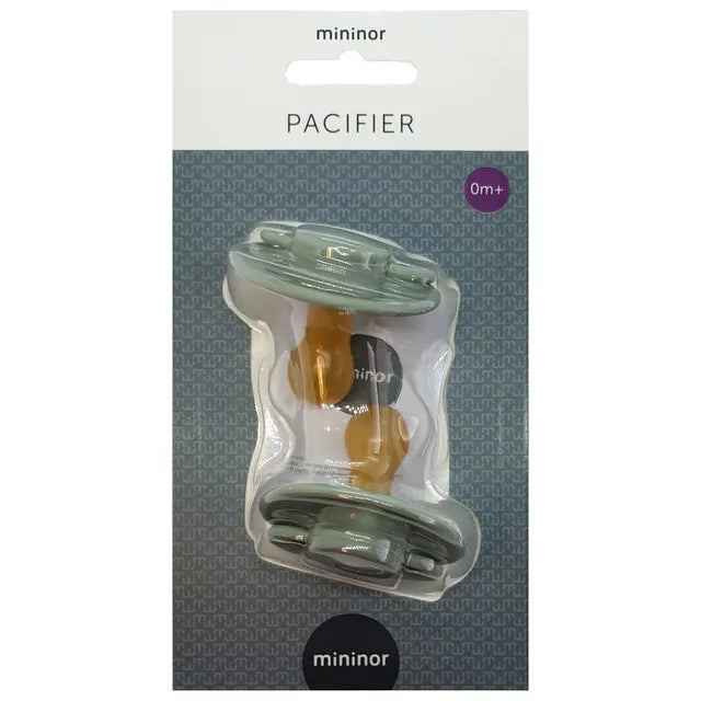 Mininor Round Pacifier Latex - Pack of 2 (0M+)