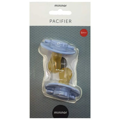 Mininor Round Pacifier Latex - Pack of 2 (6M+)