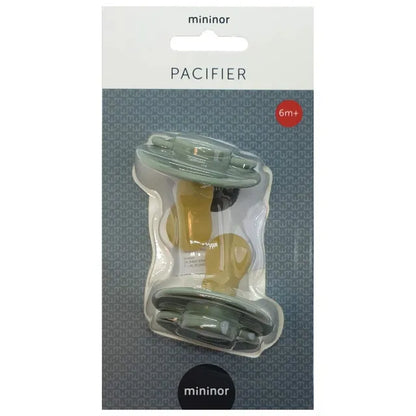 Mininor Round Pacifier Latex - Pack of 2 (6M+)