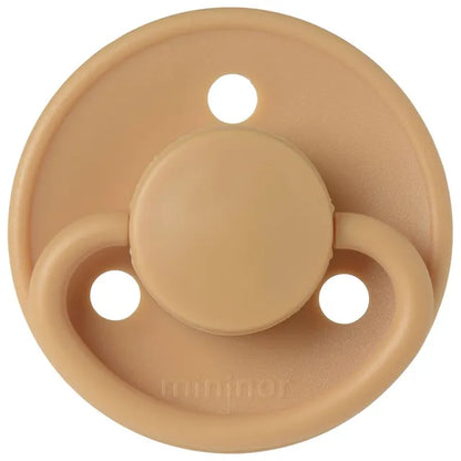 Mininor Round Pacifier Latex (0M+)
