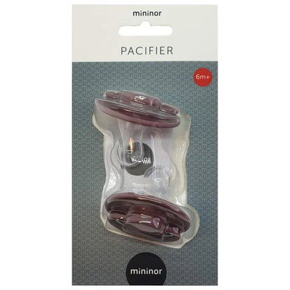 Mininor Round Pacifier Silicone - Pack of 2 (6M+)