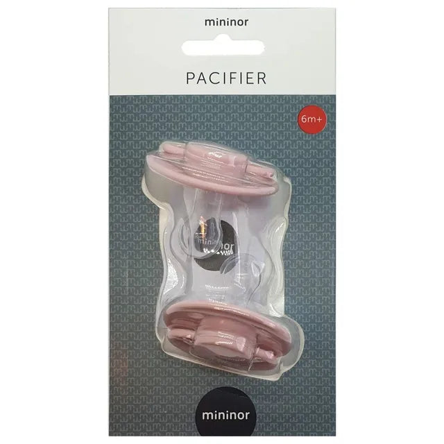 Mininor Round Pacifier Silicone - Pack of 2 (6M+)