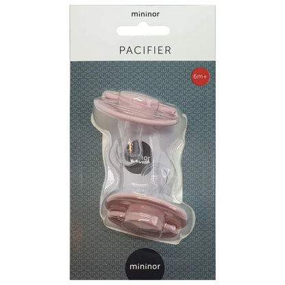 Mininor Round Pacifier Silicone - Pack of 2 (6M+)