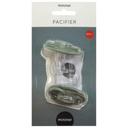 Mininor Round Pacifier Silicone - Pack of 2 (6M+)