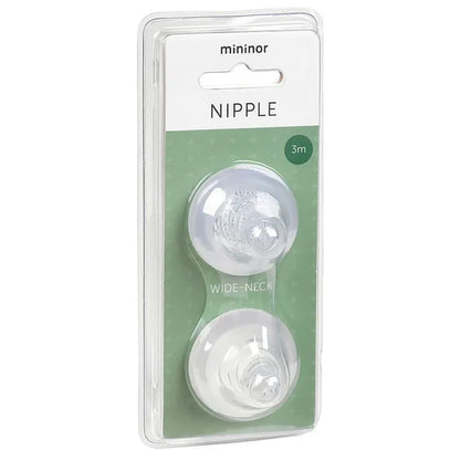Mininor Silicone Nipple (Clear)