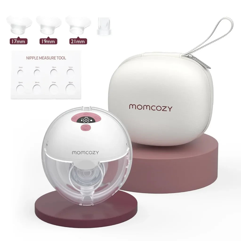 Momcozy M5 Wearable Breast Pump - Maroon