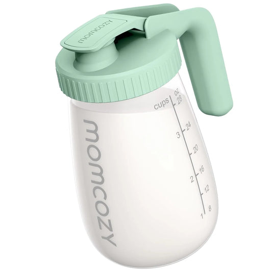 وعاء زجاجي لحفظ حليب الأم من مومكوزي (32oz)