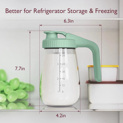 وعاء زجاجي لحفظ حليب الأم من مومكوزي (32oz)