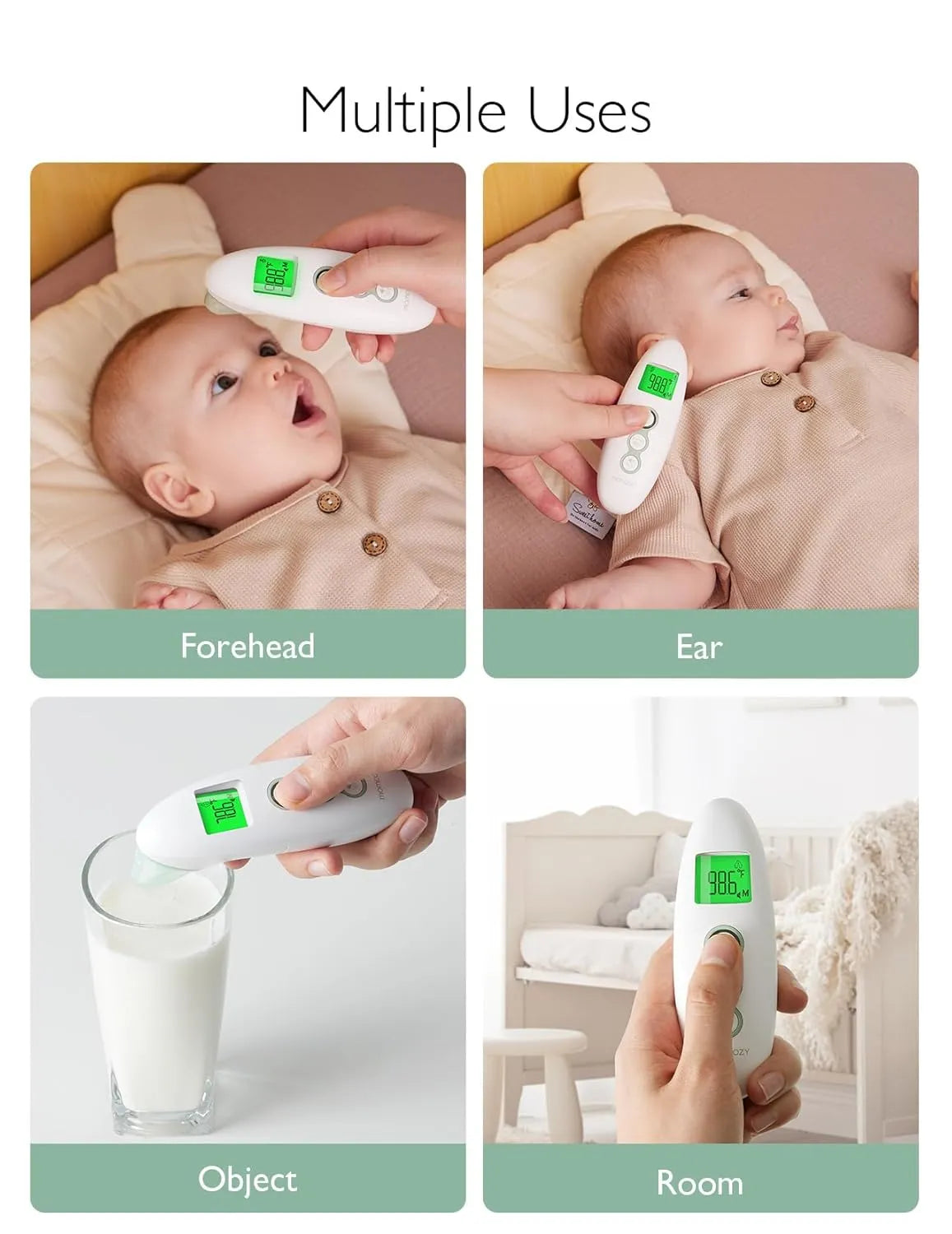 Momcozy Non-Contact Forehead and Ear Thermometer