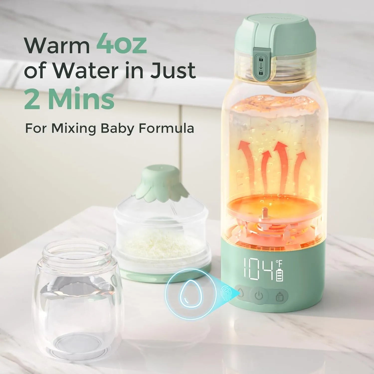 Momcozy Portable Breast Milk & Water Warmer for Travel (17oz/500 ml)