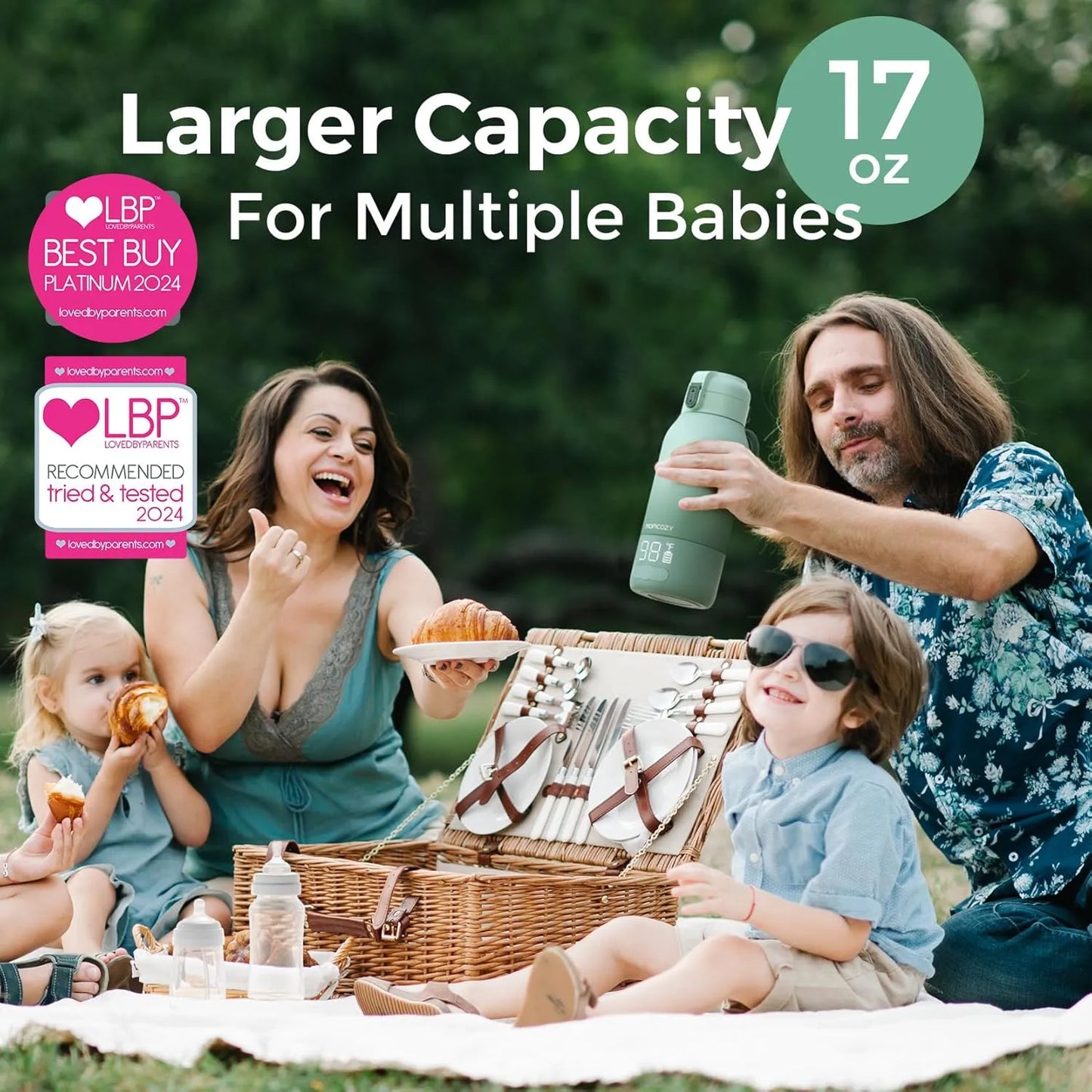 Momcozy Portable Breast Milk & Water Warmer for Travel (17oz/500 ml)