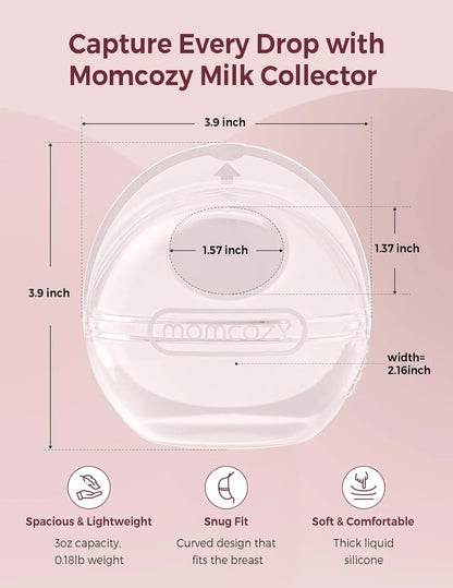 Momcozy Reusable Milk Collector for Breastmillk (90ml)