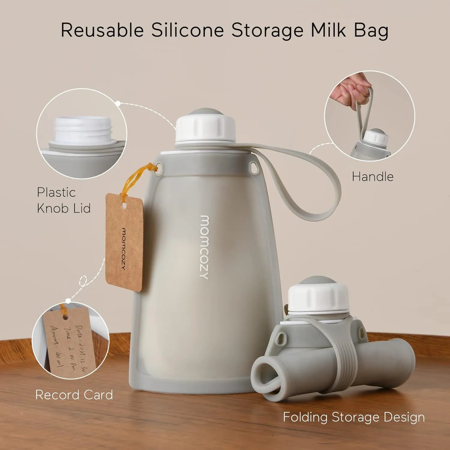 Momcozy Silicone Milk Storage Bags (Pack of 2)