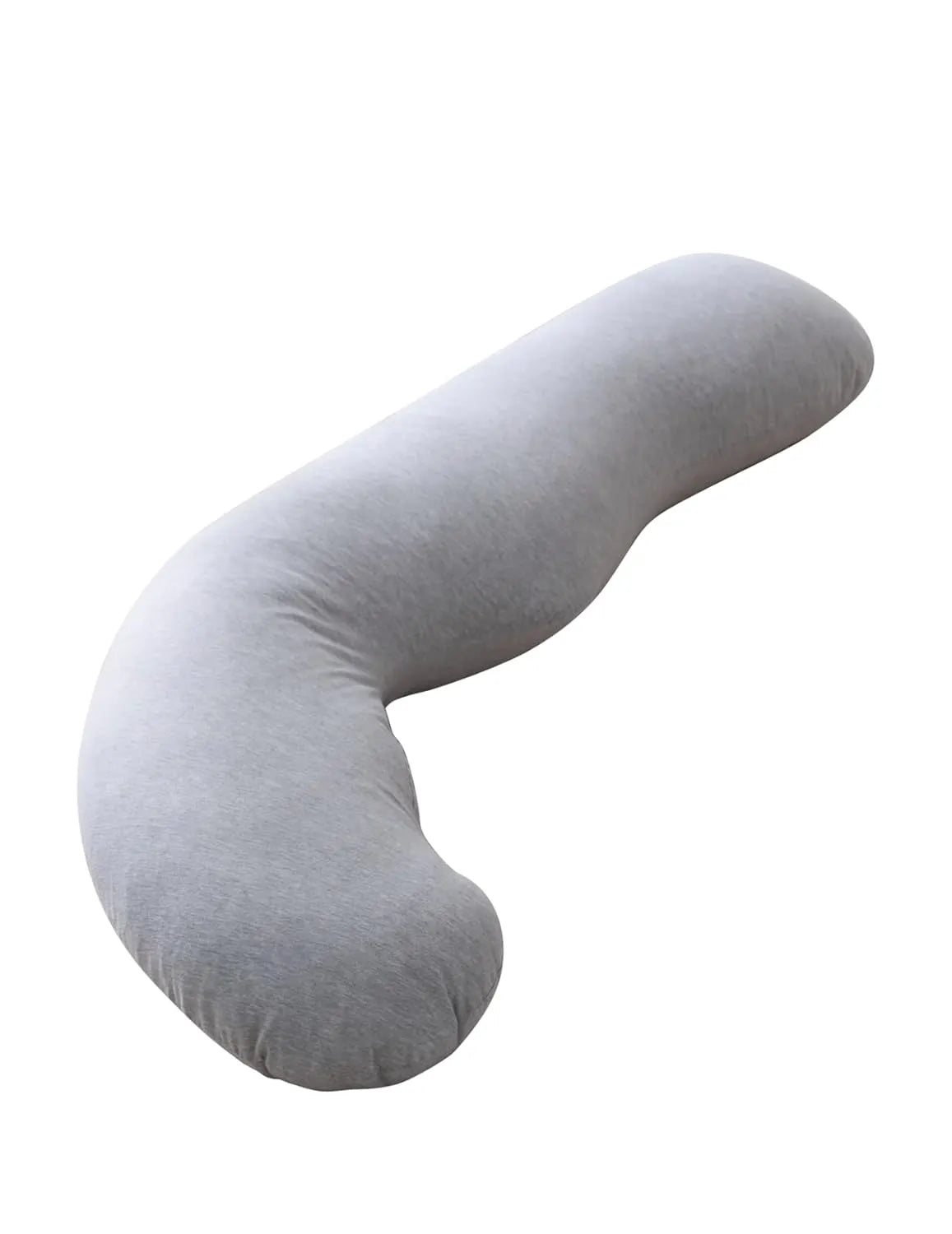 Momcozy J-Shaped Maternity Body Pillow (Grey)