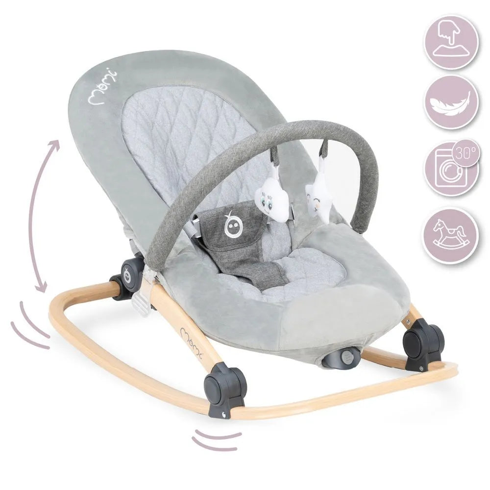 MoMi Lumiwood Bouncer (Grey)