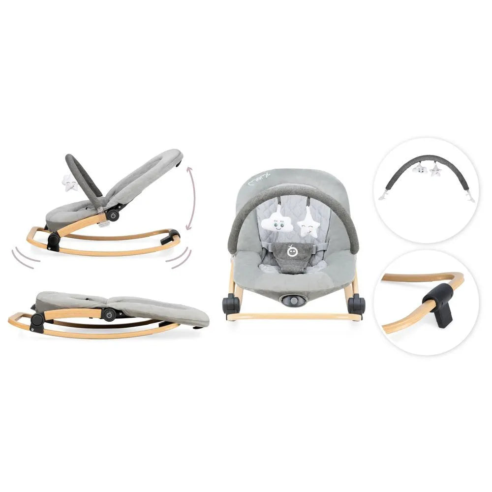 MoMi Lumiwood Bouncer (Grey)