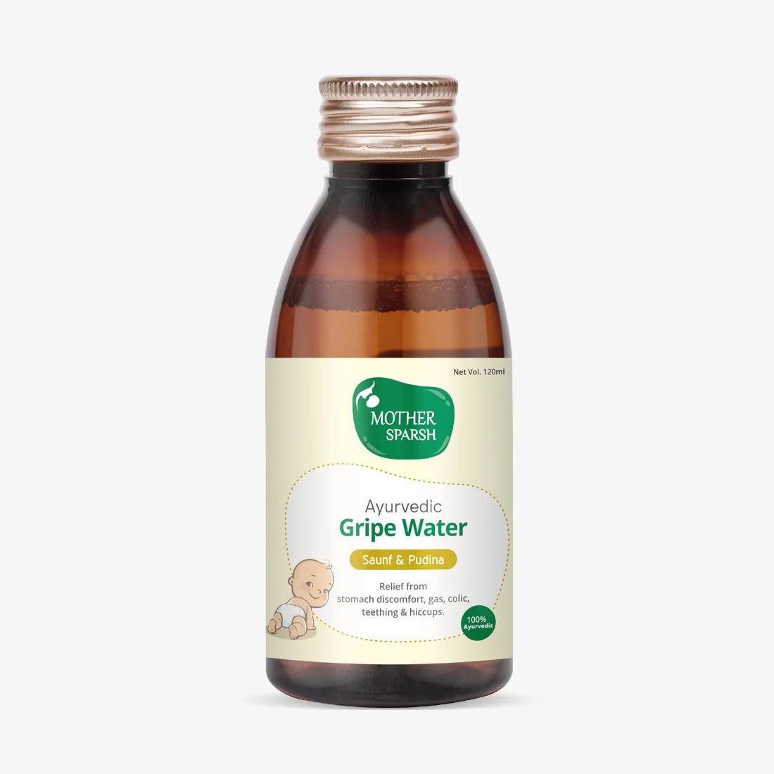 Mother Sparsh Gripe Water For Baby, 120ml