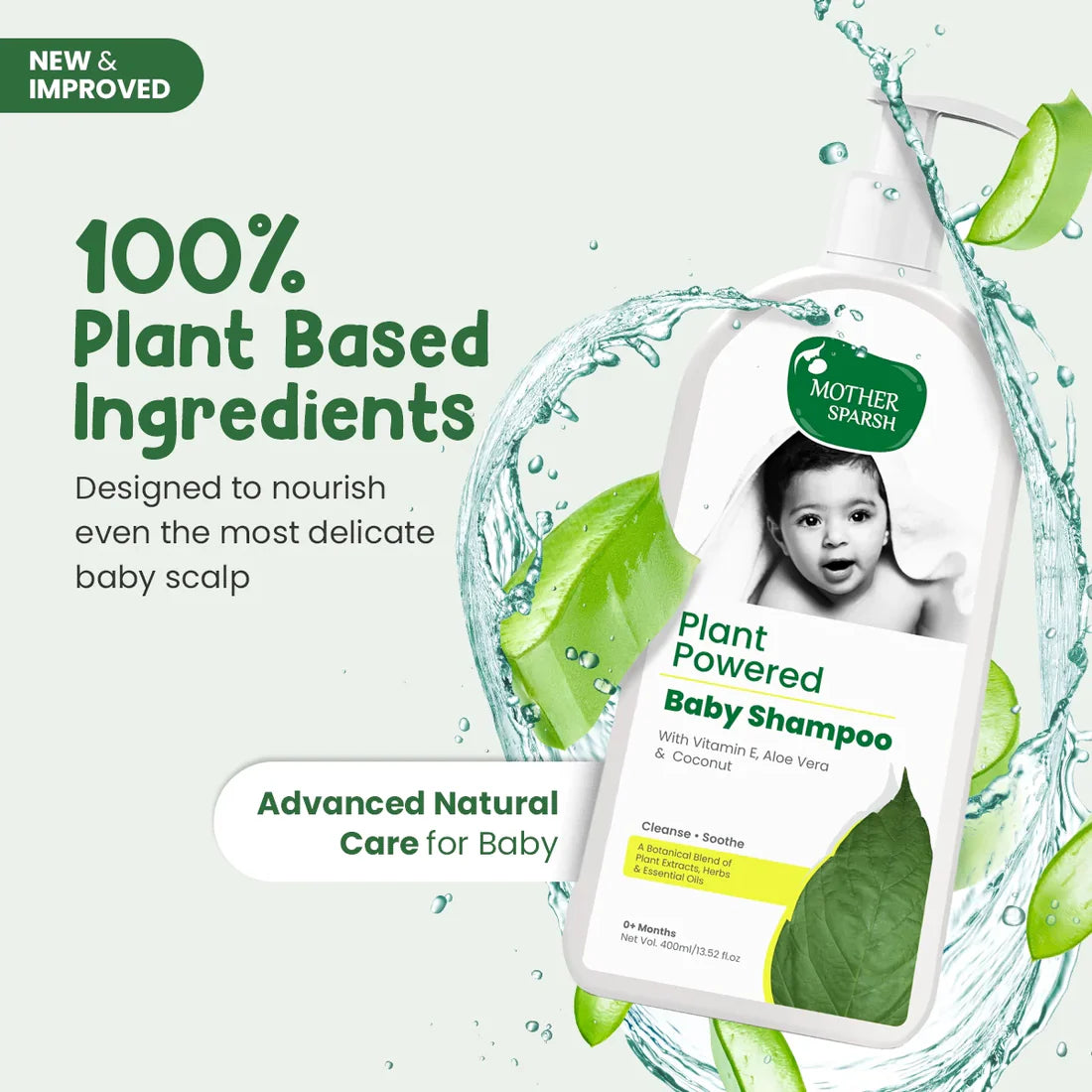 Mother Sparsh Plant Powered Baby Shampoo, 0m+