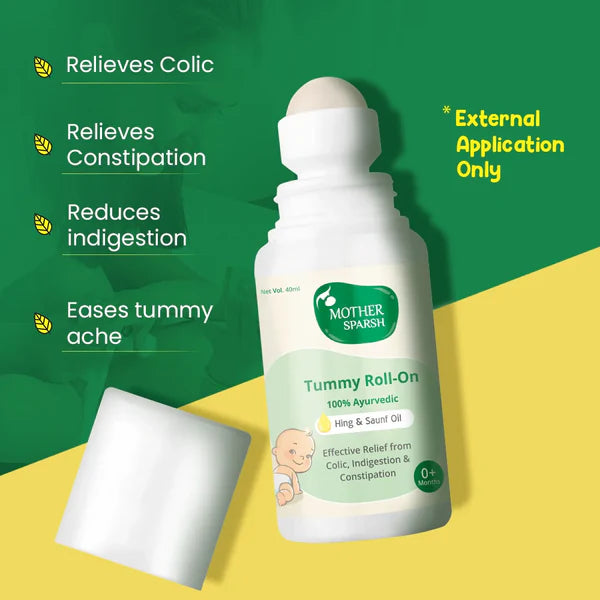 Mother Sparsh Colic Relief - Tummy Roll On, 40ml