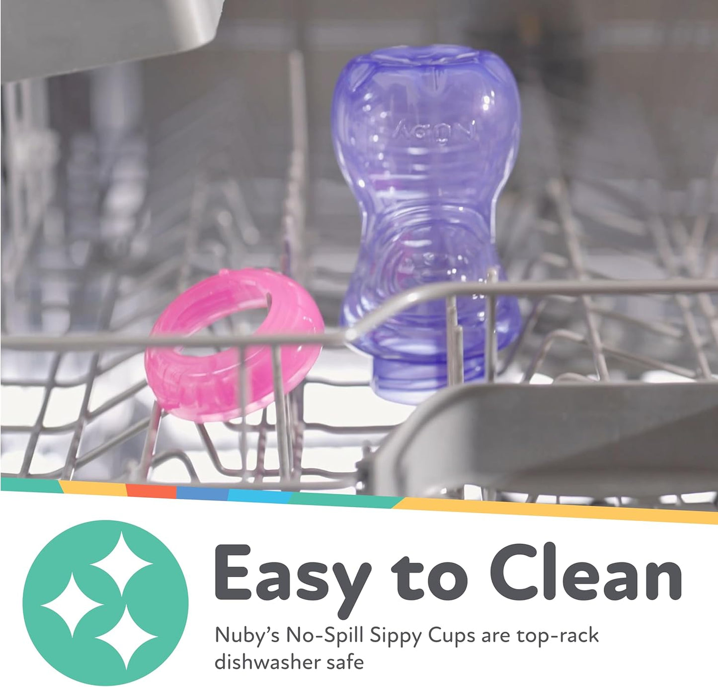 Nuby Flex Straw Cups (Assorted) - Pack of 3