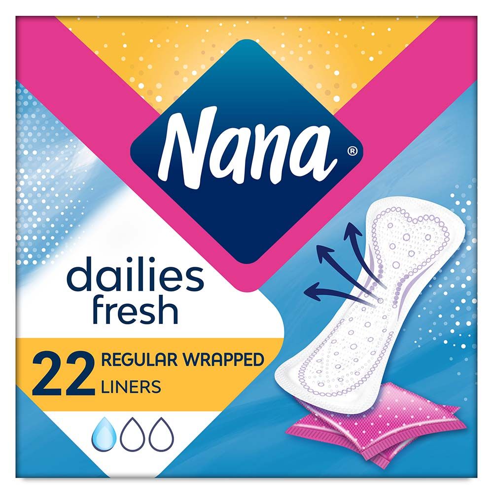 Nana Panty Liners Normal Single Wrapped (22 Pcs)