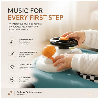 Neobreez Navix Premium 3-in-1 Activity Baby Walker – Blue/Grey