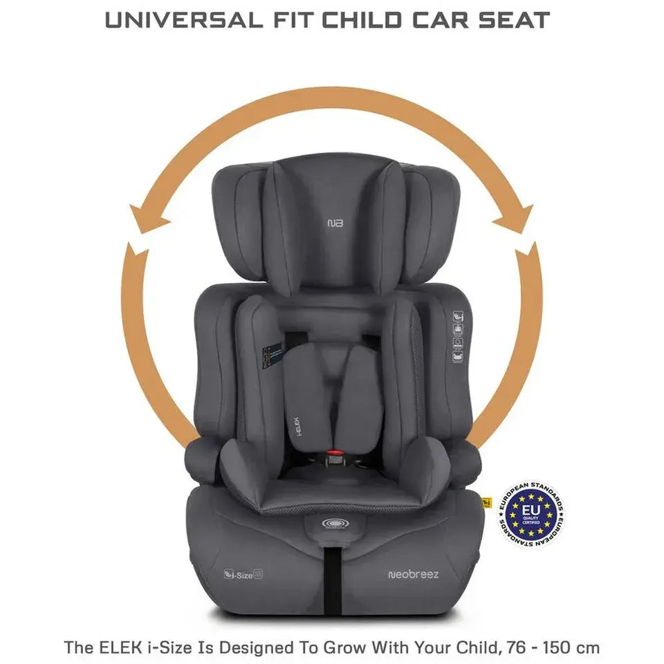 Neobreez ELEK 3-in-1 i-Size Toddler Car Seat – Grey