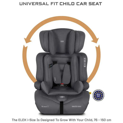 Neobreez ELEK 3-in-1 i-Size Toddler Car Seat – Grey