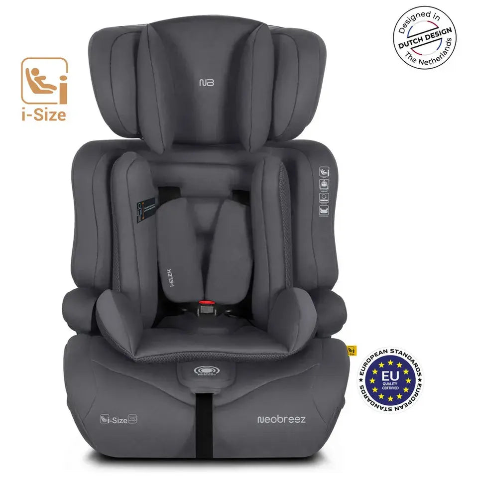 Neobreez ELEK 3-in-1 i-Size Toddler Car Seat – Grey