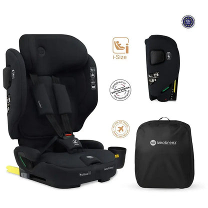 Neobreez Gento Compact Foldable Travel Car Seat with ISOFIX – Black