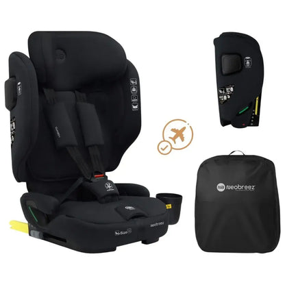Neobreez Gento Compact Foldable Travel Car Seat with ISOFIX – Black