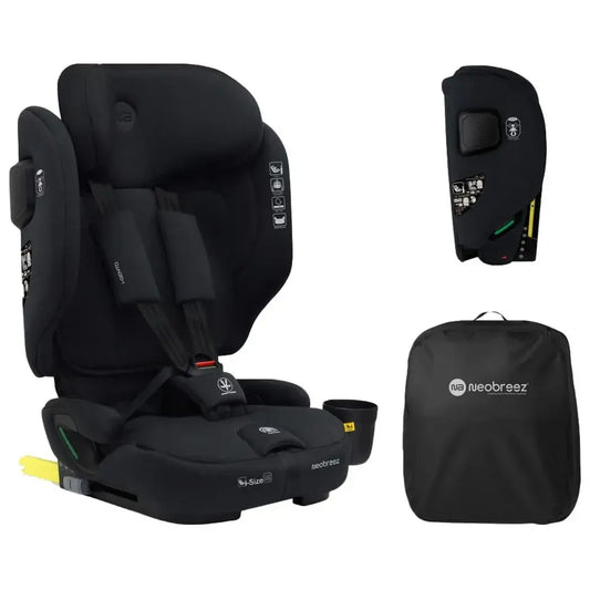 Neobreez Gento Compact Foldable Travel Car Seat with ISOFIX – Black