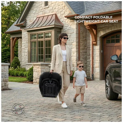 Neobreez Gento Compact Foldable Travel Car Seat with ISOFIX – Black
