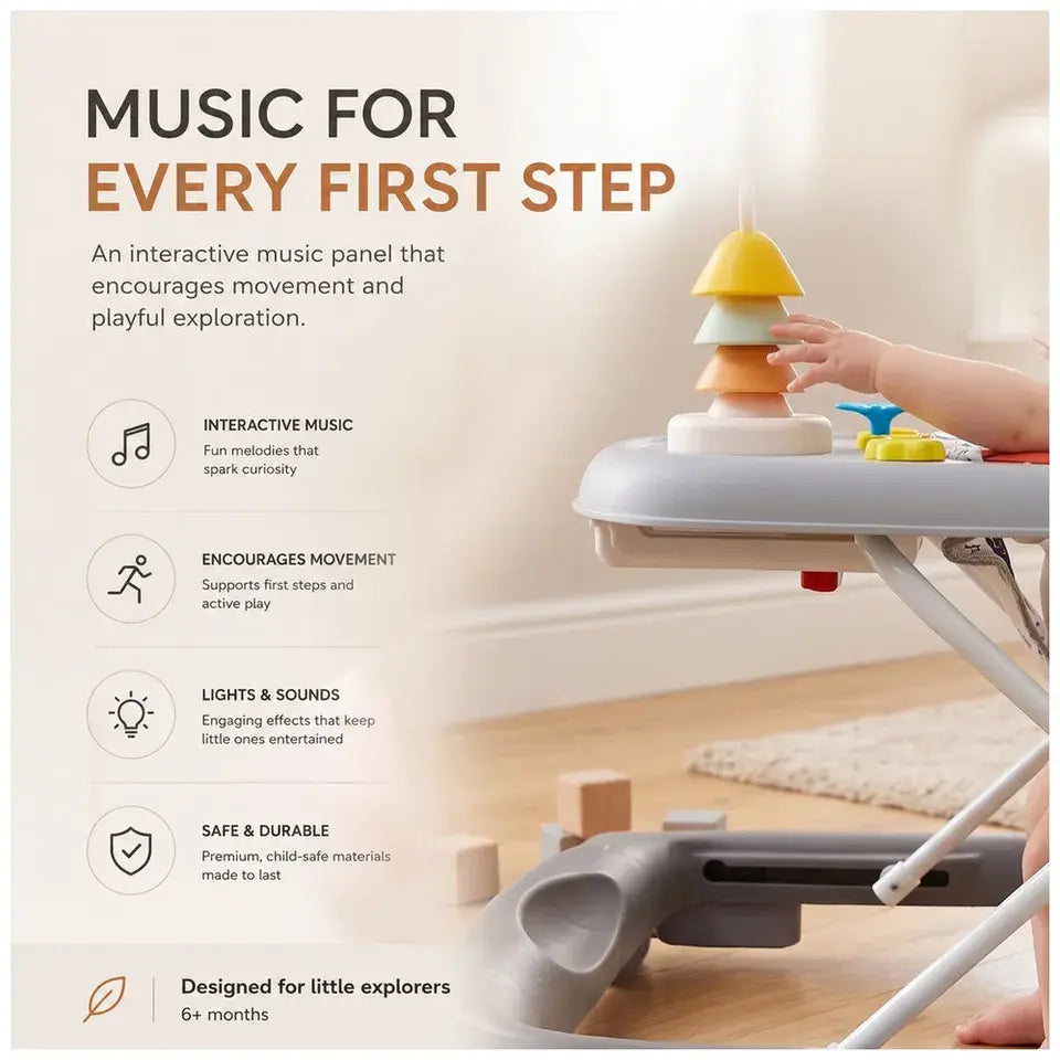 Neobreez Tredo Baby Walker – Dark Grey