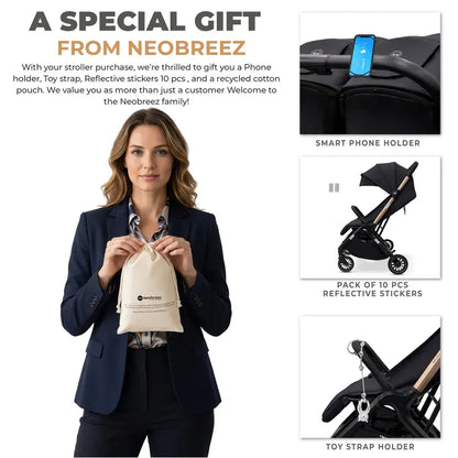 Neobreez Twinex Auto Fold Double Stroller – Compact Twin Stroller
