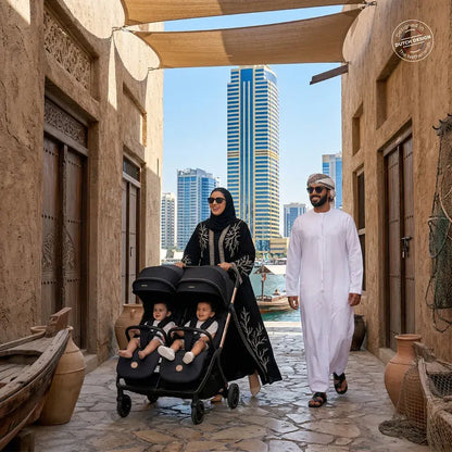 Neobreez Twinex Auto Fold Double Stroller – Compact Twin Stroller