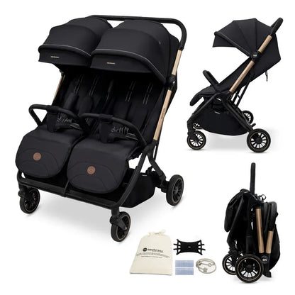 Neobreez Twinex Auto Fold Double Stroller – Compact Twin Stroller