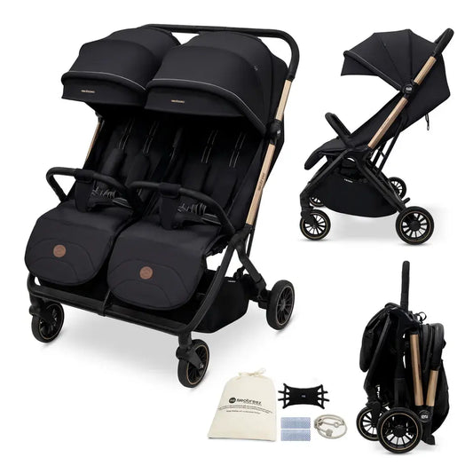 Neobreez Twinex Auto Fold Double Stroller – Compact Twin Stroller