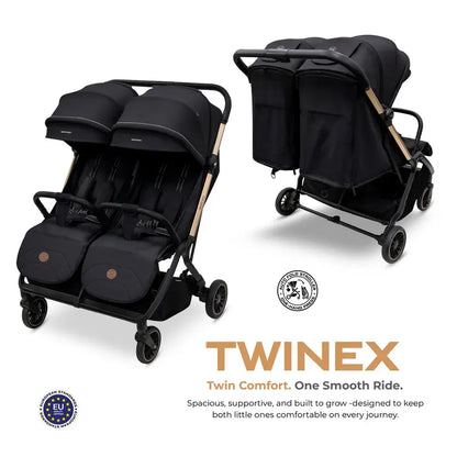 Neobreez Twinex Auto Fold Double Stroller – Compact Twin Stroller
