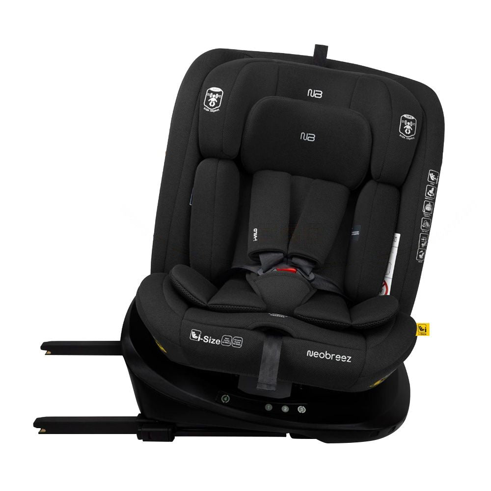 نيو بريز I‑Vilo 360° ISOFIX I‑Size مقعد سيارة للأطفال الكل في واحد (أسود)