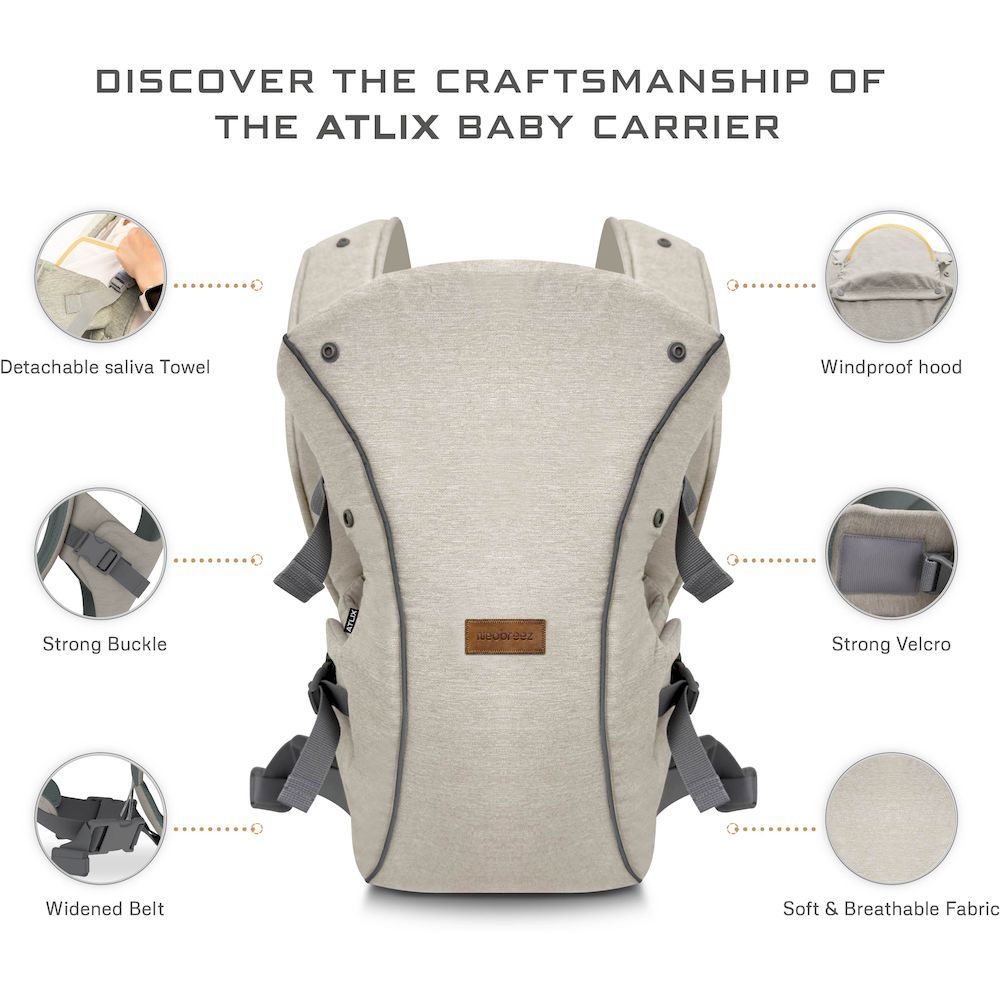 Neobreez Atlix 3 In 1 Convertible Baby Carrier Newborn To Toddler