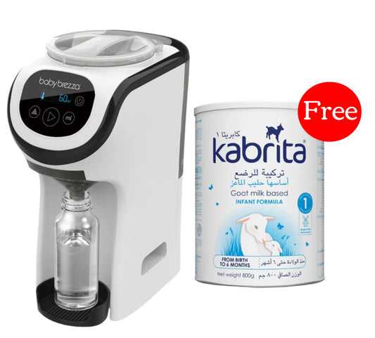 Baby Brezza Formula Pro Mini + Kabrita Goat Milk Based, Infant Formula 1, 0 to 6 months, 400grams FOR FREE